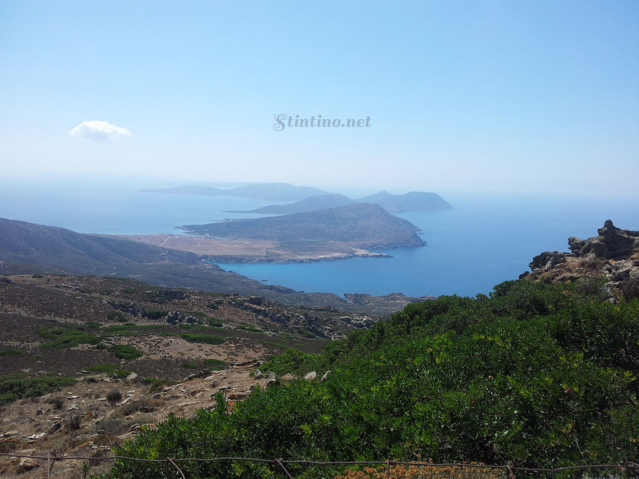 Vista della parte meridionale dell'Asinara dalla Punta della Scomunica
